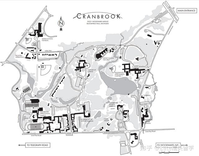 Cranbrook Overview Map 中部四大牛校之Cranbrook Schools | 被排名低估的美高名校 - 知乎