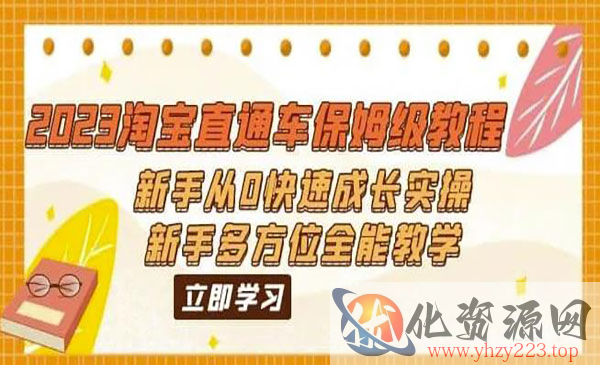 《2023淘宝直通车保姆级教程》新手从0快速成长实操，新手多方位全能教学_wwz