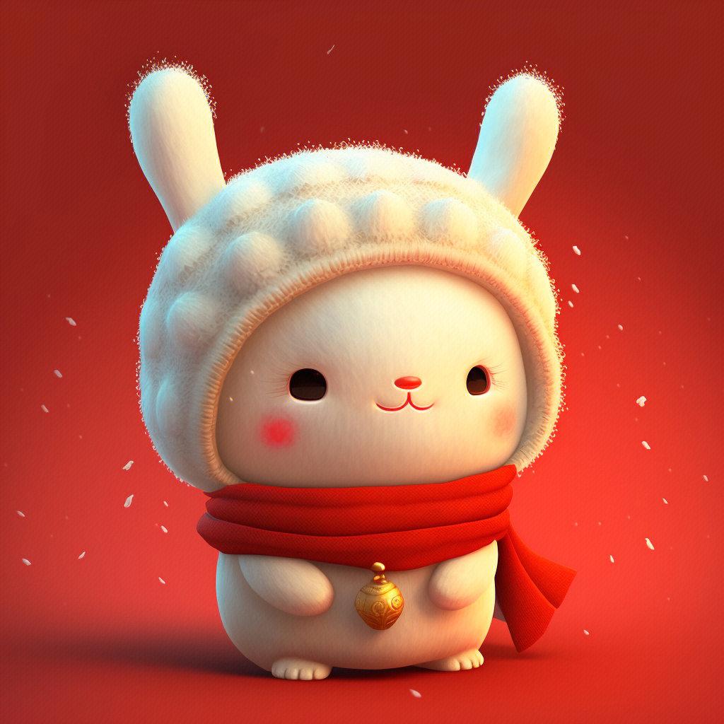 原创新年兔子头像2023(2023兔年背景微信图壁纸)? - 知乎