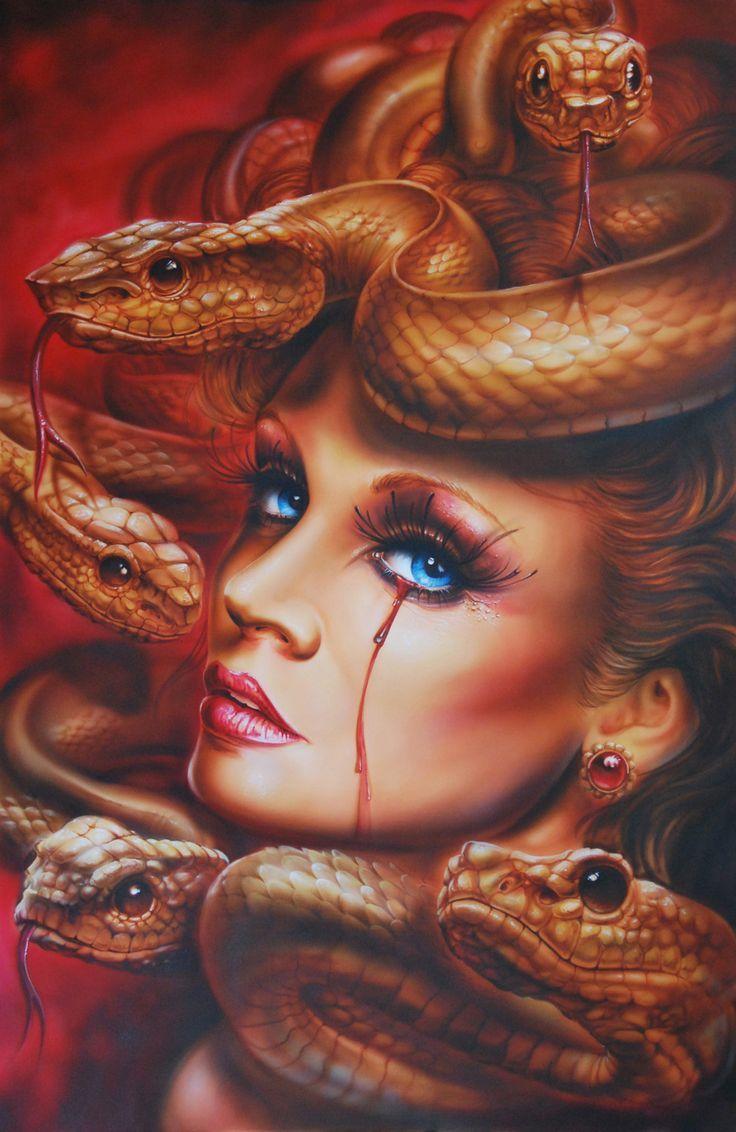 有哪些好看的美杜莎图片? - 知乎