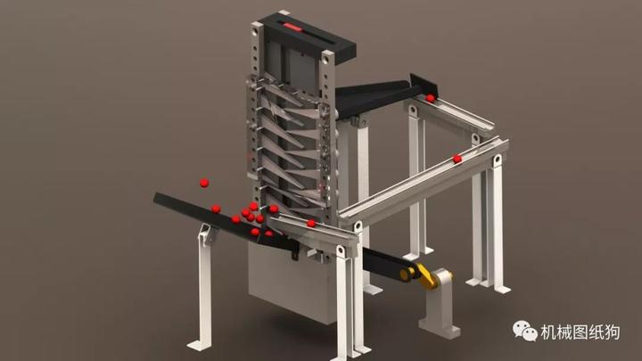 工程机械marblemachine小球碰撞游戏机3d图纸solidworks设计