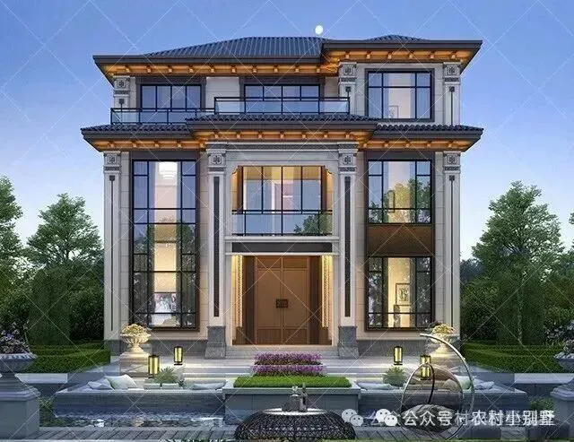 2026新款三层新中式别墅,38套最漂亮的三层中式自建房乡村住宅 - 知乎