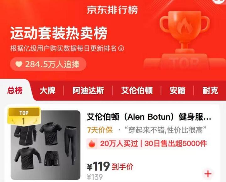 2025年运动套装推荐！运动套装哪个牌子值得买？运动套装销量排行榜top5！十大值得买的运动套装推荐 - 知乎