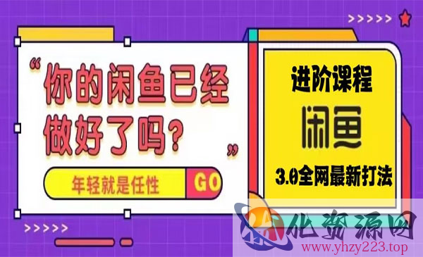 《咸鱼玩法进阶课程》单号日入1K的咸鱼进阶课程_wwz